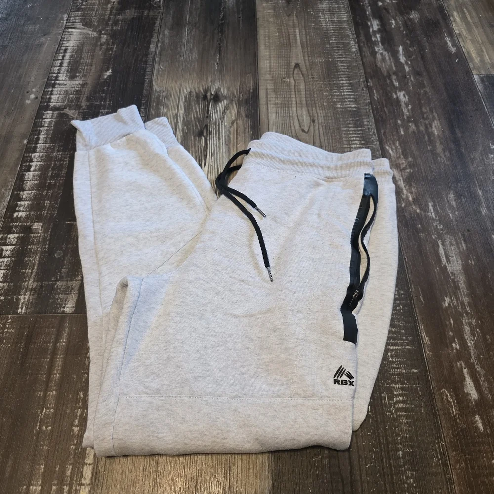 RBX Heather Gray Joggers with Black Accents